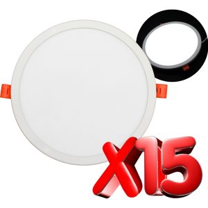Alternative view of Paquete De 15 Panel Ajustable Led 15w Bote Plafon O Registro