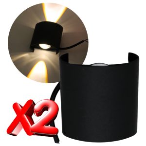 Alternative view of Paquete De 2 Lamparas Led Pared Arbotante 2 Luces Luz Calida