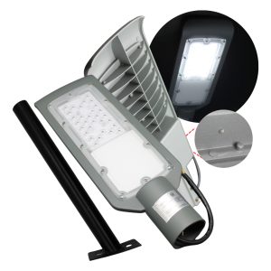 10 Lampara Urbana Con Fotceld Y Brazo Led 30w (300w) Ip65