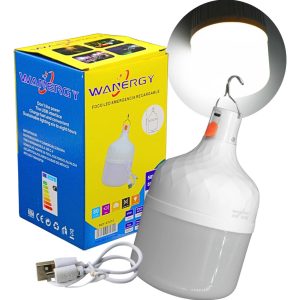 Foco Led Emergencia Recargable 50w Luz Blanco Frio