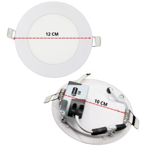 Alternative view of Lampara Led Empotrar 6w Redonda Luz Blanca 12 Cm Bote Medio