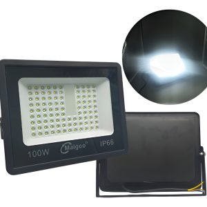 20 Reflectores Led 100w Slim Luz Blanca P/ Exterior 110-220