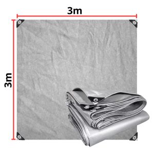 Alternative view of Lona Reforzada Multiuso Color Gris 3mx3m 180g
