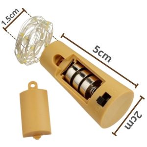 Alternative view of 10 Corchos Led Luz Calida, Recicla, Decora, Fiestas Bodas Y+