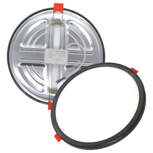 Pack 15 Plafón Ajustable Negro 15w Led Frío 6500k