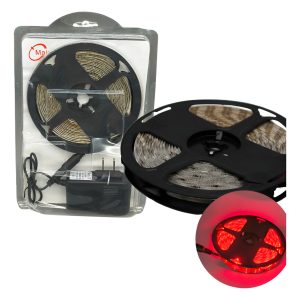 Tira Led 5 Mts 3528 Recubrimiento Y Transformador Para 127v