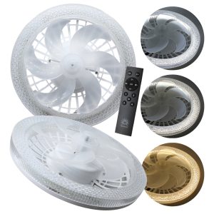 Super Oferta Foco Led Ventilador Multifuncion 34 W 3 Tonos