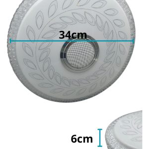 Alternative view of Lampara Panera Bocina 12w 3 Tonos Led Plafon