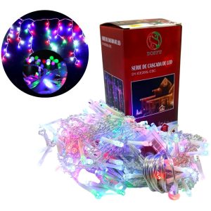 Serie Cascada Led 200 Luces 4 Mts X .5m Multicolor