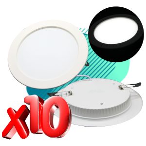 Alternative view of Kit 10 Lampara Panel Empotrar Led 28w Plafon Luz Blanca