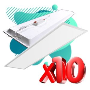 Alternative view of Pack De 10 Panel Led 30x120 Cms 48w Luz Blanca Fría 6500k