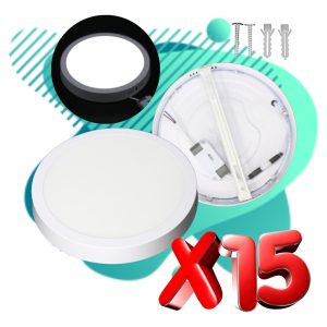 Alternative view of 15 Lamparas De Sobreponer Led 18w (150)w Alta Iluminacion