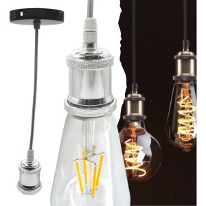 Alternative view of Soquet Industrial Vintage Minimalista Metálico Socket Plata