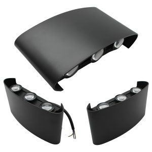 Pack De 2 Lamparas Led Pared Arbotante 6 Luces Luz Cálida