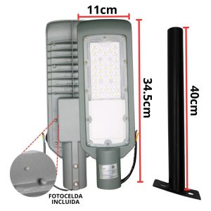 Alternative view of Suburbana Con Fotocelda Y Brazo Led 30w (300w) 3000lm Ip65