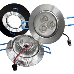 10 Lamparas Led Dirigible Satin De Empotrar 3x1 3w Completa