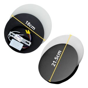 Alternative view of Lampara Led Arbotante Media Luna Tres Tonos Minimalista Hd