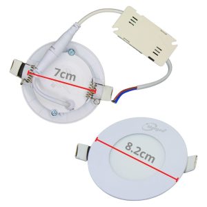 Alternative view of Paquete De 10 Lamparas De Empotrar Led Tipo Plafon 3w Blanca