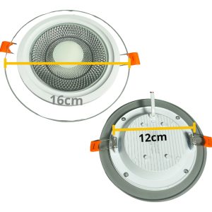Alternative view of Lámpara Led Empotrable Cristal 12w 3 Temperaturas