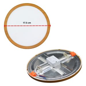 Alternative view of Super Lampara Ajustable Plafon 15w Orilla Tipo Madera
