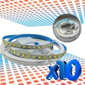 Alternative view of Pack 10pz Super Tira Led 5 Mts Sin Recubrimiento 12v