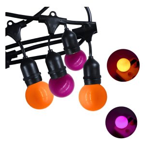 Serie De Luces Focos Renovables 5m Guirnalda Halloween