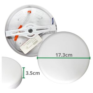 Alternative view of Lampara Led Sobreponer Súper Potente Tipo Aspirina 24w Ovala