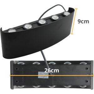 Alternative view of 10 Lamparas Led Pared Arbotante 10 Luces Luz Cálida Int/ext