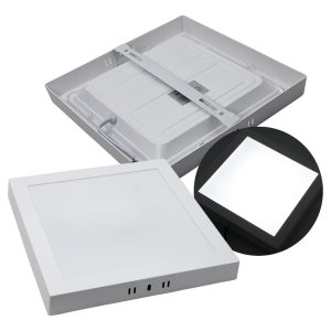 Lampara Led Cuadrada De Sobreponer 12w T/ Panel 100w