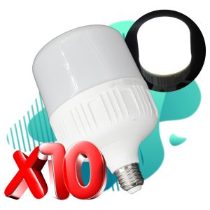 Alternative view of Pack 10pz Foco Bala Super Led 40w 400w Maxima Potencia