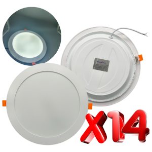Alternative view of 14 Lamparas Panel Led Empotrar Plafon 18w (150w) 22 Cm