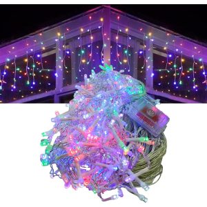 Serie Cascada Navidad De 300 Led Multicolor Con Efectos