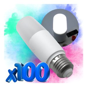 Pack De 100 Mini Foco Bala 9w(90w) Super Potente Y Ahorrador