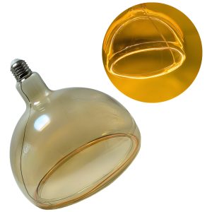 Super Foco Vintage Led Luz Calida E27 Tipo Copa Cristal 14w