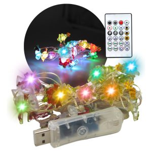 Serie Navideña Smart Rgb Entrada Usb Con Control Y App