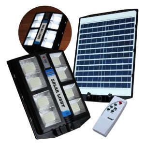 Lampara Solar Suburbana 320w Alumbrado Público Sensor Mov