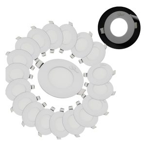 Paquete De 20 Lampara Empotrar Led 3w 6500k Completa Hd