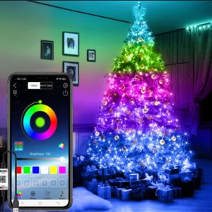 Serie Navideña Smart Multicolor 100l 10mts App Audioritmica