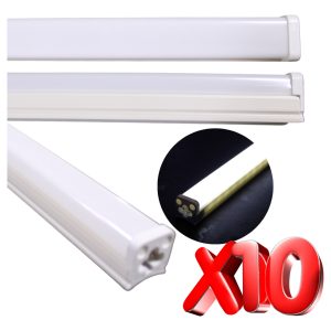 Alternative view of Paquete De 10 Regleta Tubo Led Tipo Neon Blanco Frio 36w