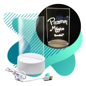 Alternative view of Super Pizarron Led Neon Acrilico Magico Publicidad / Juguete