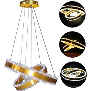 Lampara Candil Neon Led Minimalista Control 3 Tonos 3121
