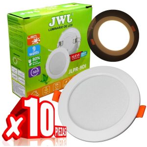 Alternative view of 10 Lamparas Panel Led De Empotrar 9w Calida Bote O Plafon