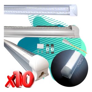 Alternative view of Paquete De 10 Regletas Tubo Led Blanca 6500k 48w