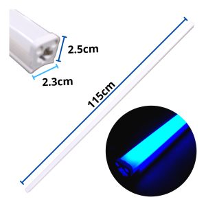 Alternative view of Paquete De 10 Regleta Tubo Led Azul O Verde De 18w 1.20 M