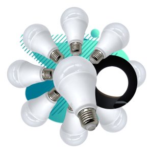 Pack De 10 Focos Led 15w Luz Blanca Gran Iluminación A19 E27