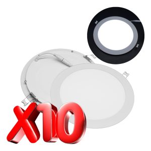 Alternative view of 10 Lamparas Panel Led Empotrar Plafon 18w (150w) 22 Cm