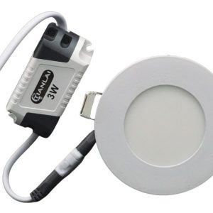 11 Lamparas De Empotrar Led 3w , Plafon Luz Blanca 6500.