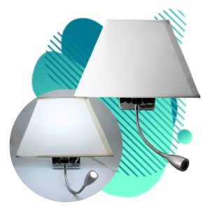 Lampara Led Arbotante De Lectura Dirigible Blanca E27