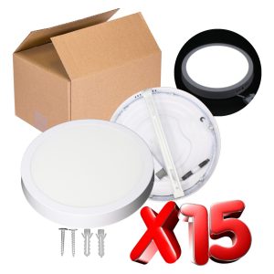 15 Lamparas De Sobreponer Led 18w (150)w Alta Iluminacion