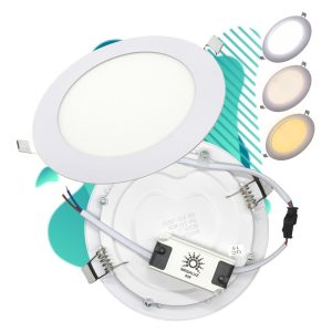 Lampara Spot 3 Luces Plafon O Bote 9w Blanca Neutro Y Calida